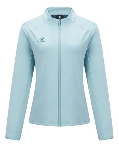 Campera Kelme De Mujer - Ice Blue Mmsports Celeste Xl Liso