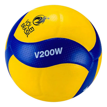 Pelota De Voley Mikasa Nº 5 Color Amarillo Para Playa Amarillo/azul