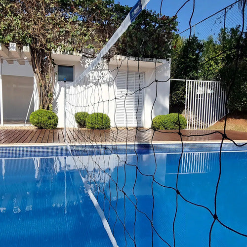 Red De Voleibol Para Piscina, 5 Metros, 4 Bandas, Color Blanco