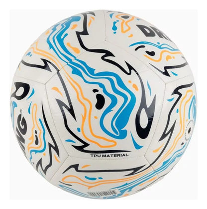Pelota Futbol Vibra N°5 Drb Cocida Entrenamiento Campo Tpu Blanco/celeste