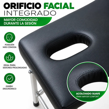 Camilla Para Masajes Plegable Negro