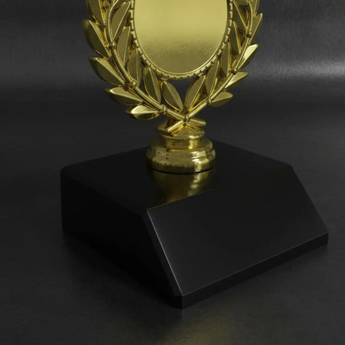 Copa Mini Laureles Trofeo Pequeño Decorativo Reconocimiento Dorado