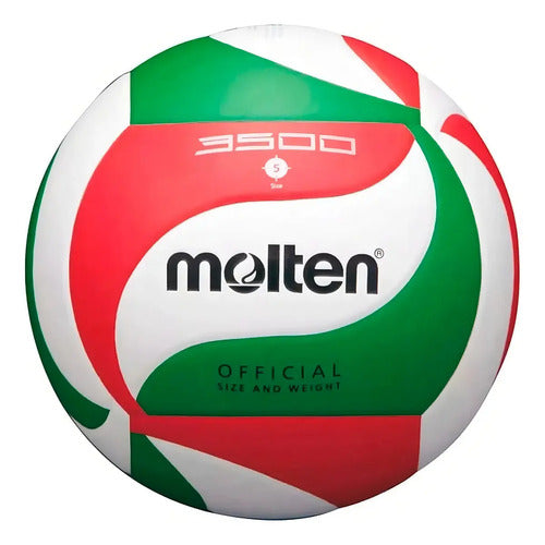 Balon Volleyball Voleibol Molten 3500 Tricolor #5 Verde/rojo/blanco