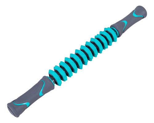 Rollo Manual Stick Rodillo Masajes Músculos - Livepro Gris