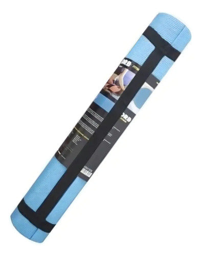 Mat Yoga Drb Colchoneta Eva 4mm Pilates Fitness Tyttennis Color Celeste