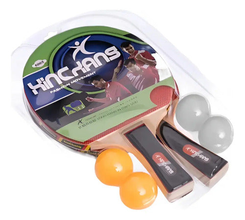 Set Ping Pong Xinchang - 2 Paletas + 4 Pelotas