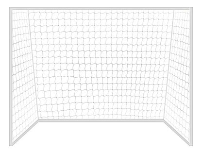 Redes Arco 4mm Fútbol 5/sala Y Handball 3,2x2,1m Uv Gismar Blanco