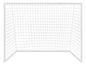 Redes Arco 4mm Fútbol 5/sala Y Handball 3,2x2,1m Uv Gismar Blanco