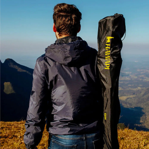 Silla Plegable De Camping Hawapi Kaypi Con Bolsa Portátil Negro