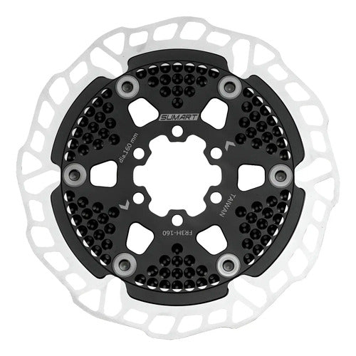 Disco Rotor Freno Flotante 180mm Ventilado - Sumart Negro