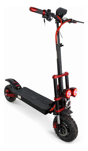 Monopatín Eléctrico Knex Moster - Motor 1000w - Plegable Rojo