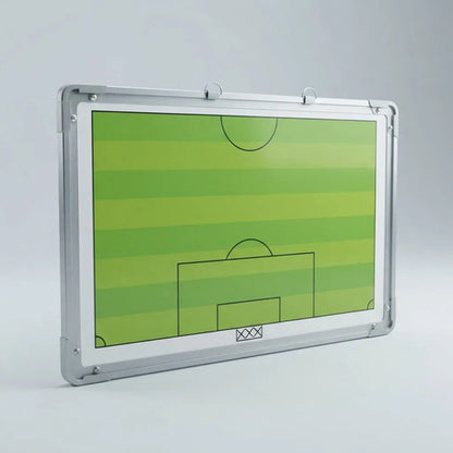 Tabla Dt Futbol Con Marco Aluminio 45*30 Fichas Magneticas Verde