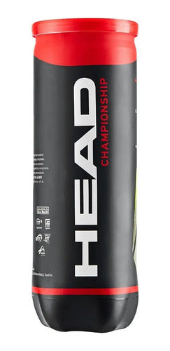 Tubo X3 Pelotas Head Championship Tenis Padel Importadas Itf Amarillo