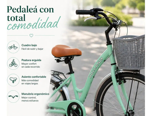 Bicicleta Adultos Knex Sport Holland Rodado 28 Mmsports Verde M