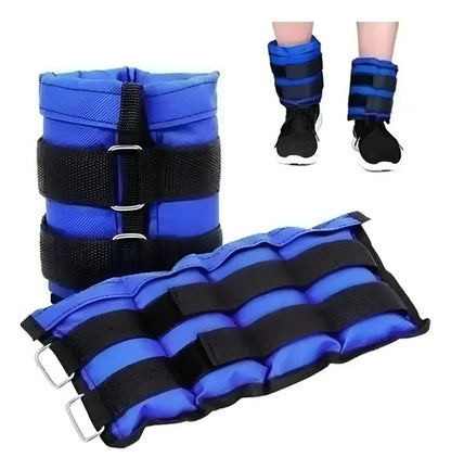 Tobi Pesas 3kg X2 Unidades Entrenamiento Piernas Tobillera Azul