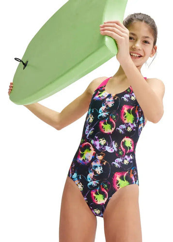 Malla De Natacion Niña Speedo Allover Splashback