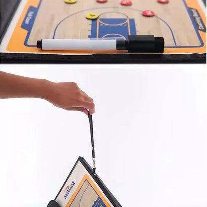 Tabla Táctica Dt Basket Completa Con Ficha Magnética Negro
