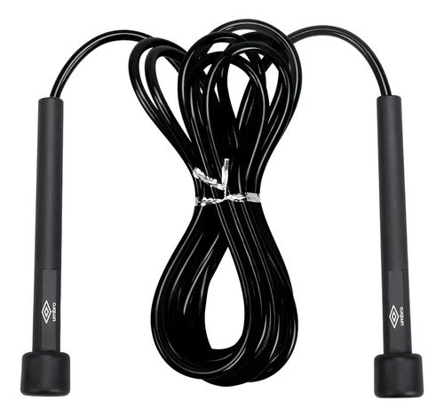 Cuerda De Saltar Pvc Entrenamiento Pro 275cmx0.5mm Umbro Color Negro