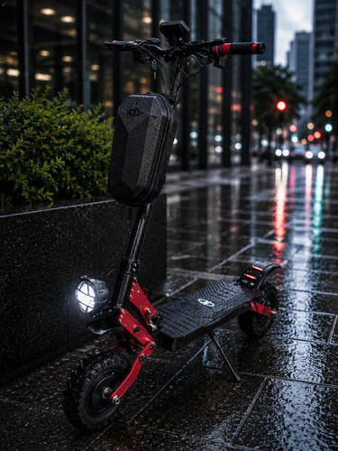 Bolso Rígido Impermeable Para Monopatín Eléctrico Capacidad Negro