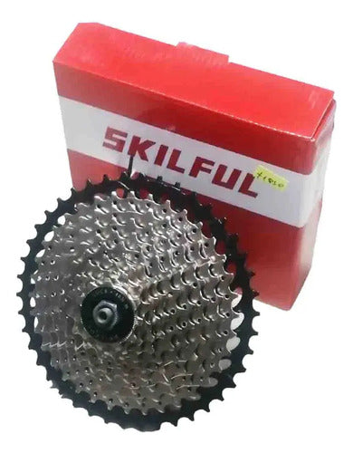 Cassette 8 Velocidades Skilful - 11-34t Plata/negro