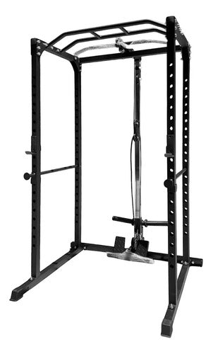 Squat Rack Jaula Multifunción Rhino – Negro