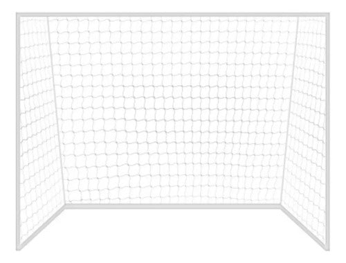 Red De Futbol 7 4mm Nylon 6.2x2.3m Uv Gismar Blanco