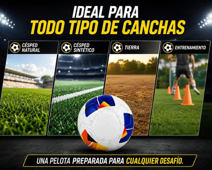 Pelota Fútbol Kx Strike Thermosellada Oficial N°5 Mmsports Blanco/naranja/azul