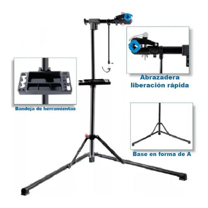 Soporte Profesional Para Reparación De Bicicleta Regulable Negro