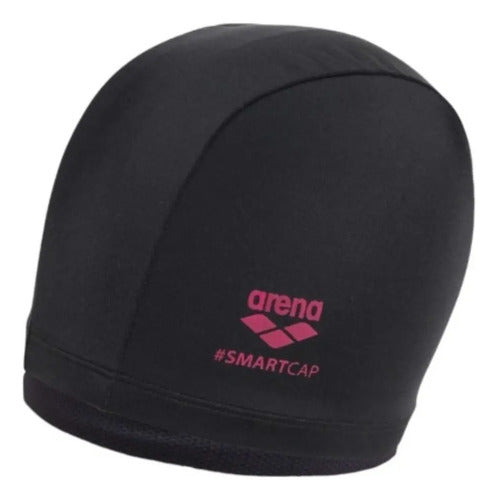 Gorra Natación Para Pelo Largo Piscina Arena Negro Lisa Único