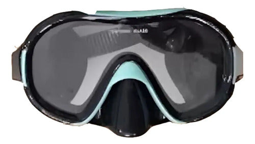 Set Snorkel Hydro Mascara Adulto Buceo Natacion Antifog Kit Turquesa