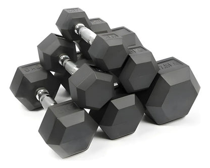 Mancuerna Hexagonal Fija De 5 Kg - Pesa Pesas Color Negro Negro