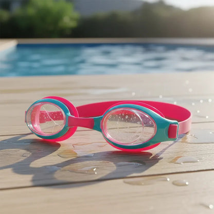 Antiparras Lentes Natación Niños Moaki Rua Kids Ajustables Rosa/celeste