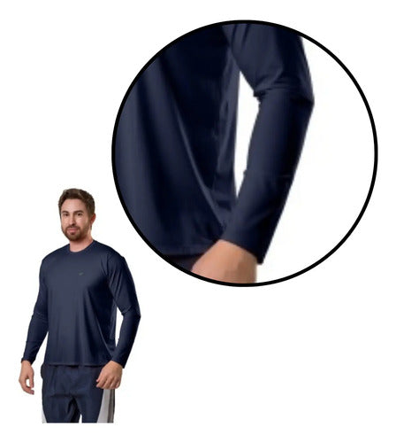 Remera M/l Adulto Con Upf 50+ Elite