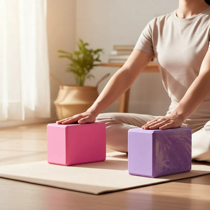 Pack X12 Bloques De Yoga Eva Alta Densidad Ladrillo Pilates Surtido