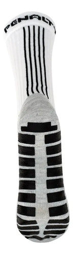 Calcetines Deportivos Penalty Grip 33/38, Color Blanco, Talla Única Único