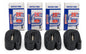 Pack X4 Cámaras Bicicleta Rodado 26 1.95/2.125 Válvula A/v Schrader Negro