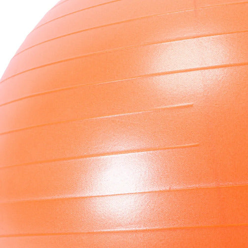 Pelota De Pilates Fitball 65cm Yoga Fitness Gym Livepro Naranja