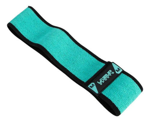 Hip Band Tela M Glúteos Bandas Látex Goma Ajustable Verde Claro