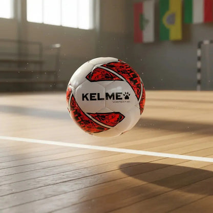 Pelota Futsal Nro. 4 Kelme Cosida A Mano Laminada Color Blanco/rojo