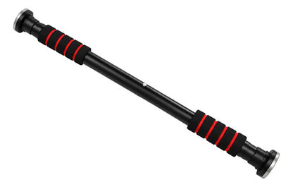 Barra De Puerta Extensible Brazos Espalda En Caja Pull Up Negro