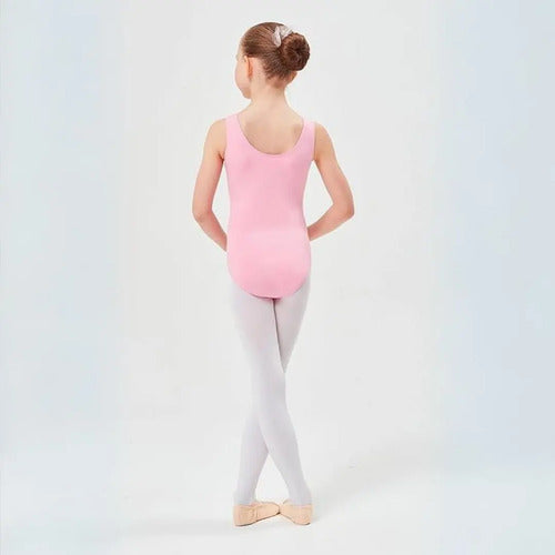Malla Ballet Niña Sin Manga Rosa