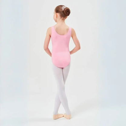 Malla Ballet Niña Sin Manga Rosa