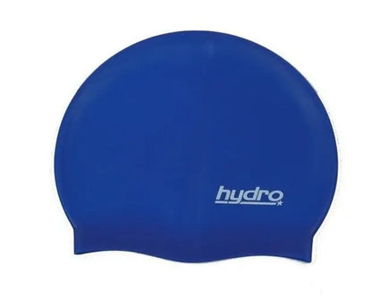 Gorra De Natación Adultos Hydro De Silicona Azul Liso Adulto
