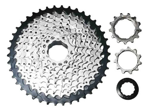 Cassette 10 Velocidades Skilful - 11-34t Plata/negro