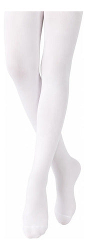 Media Ballet Danza Clásica Lycra Infantil Adulto Calidad Blanco Lisa S