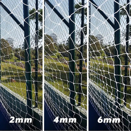 Red De Futbol 11 - 4 Mm Nylon 7.5 X 2.5 X 0.6 M Uv Blanco