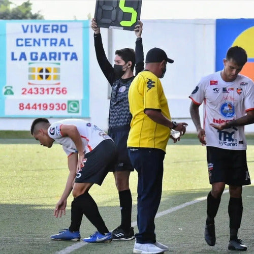 Cartel Pizarra Sustituciones Arbitro - Tiempo Adicional Negro