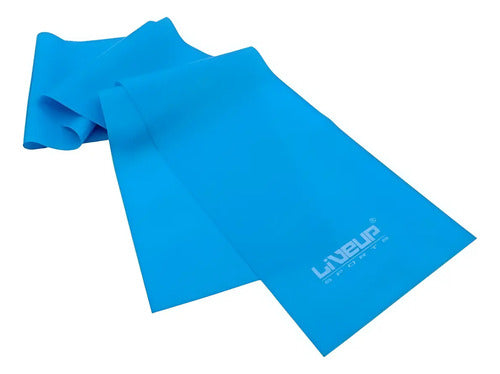 Banda Elastica Estiramientos Recuperacion Alta 120cm Livepro Azul