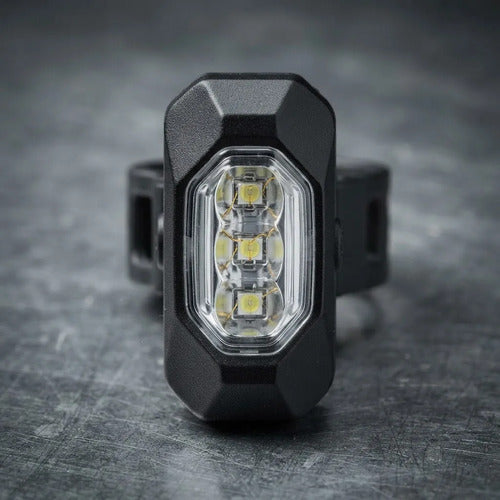 Luz Bicicleta Delantera O Trasera Luz Roja Y Blanca Usb Led Negro