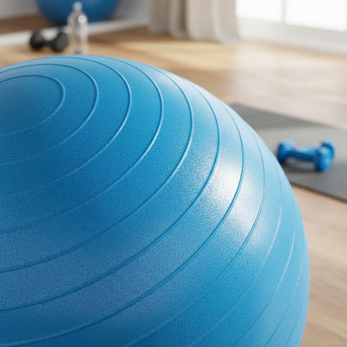 Colchoneta Pilates + Pelota 65cm + Rolo + Banda + Mancuerna Surtido